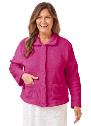 Marlon Coral Fleece Bed Jacket